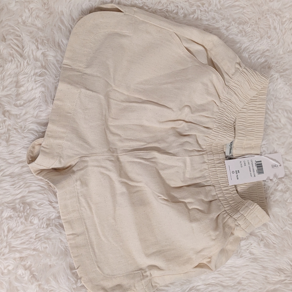 Rhythm Off-White Textured Shorts My Consignment View 4